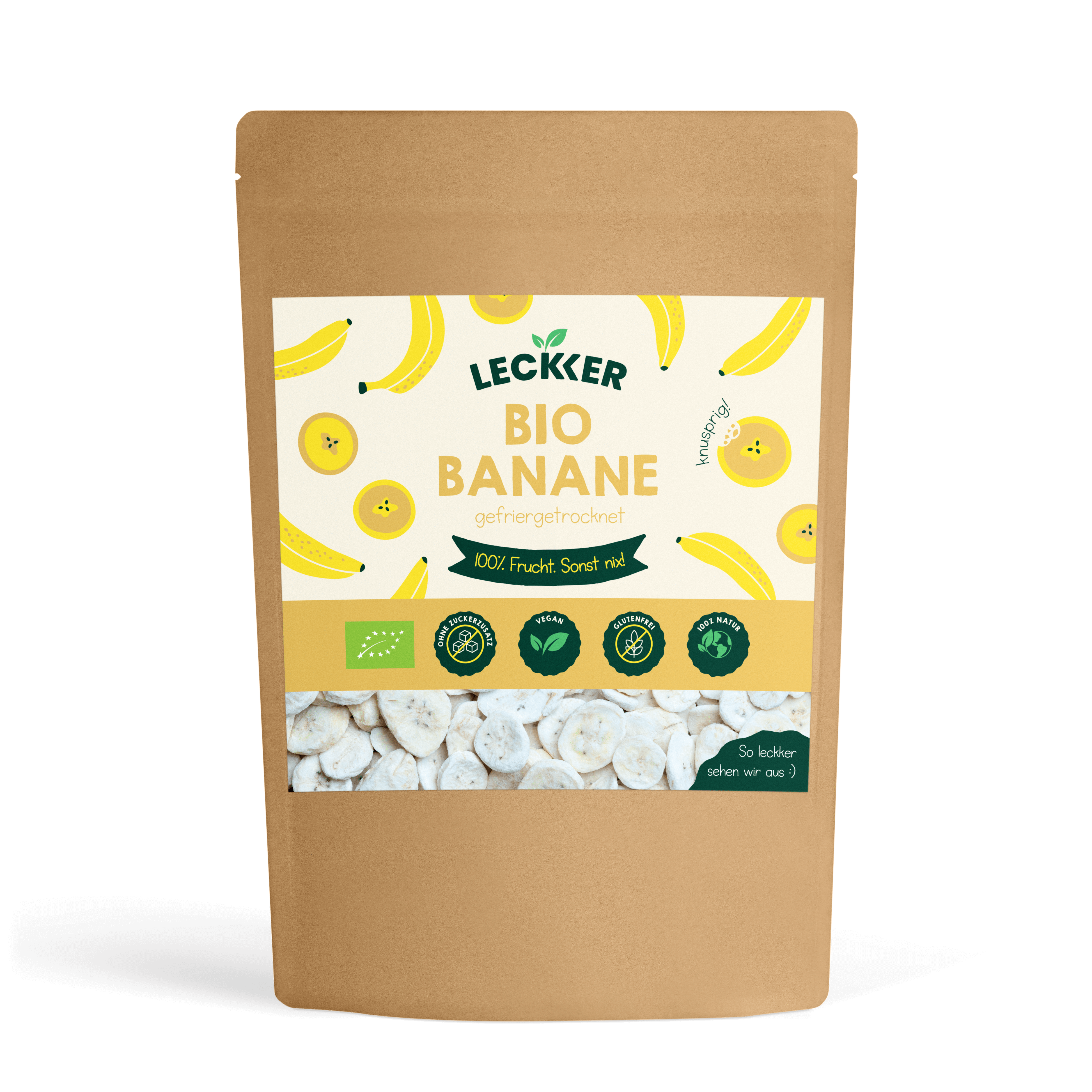 gefriergetrocknete Erdbeeren Packung