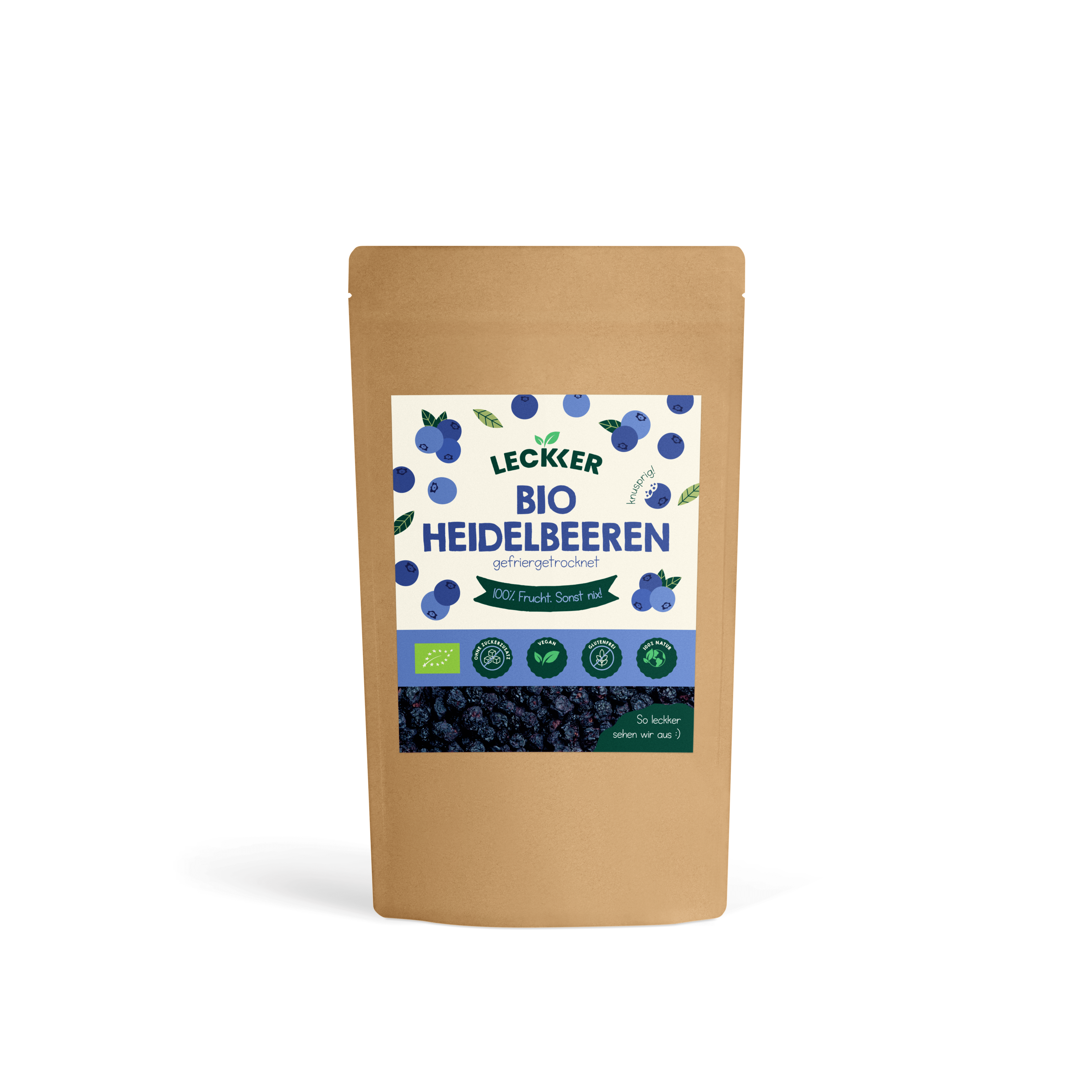gefriergetrocknete Erdbeeren Packung
