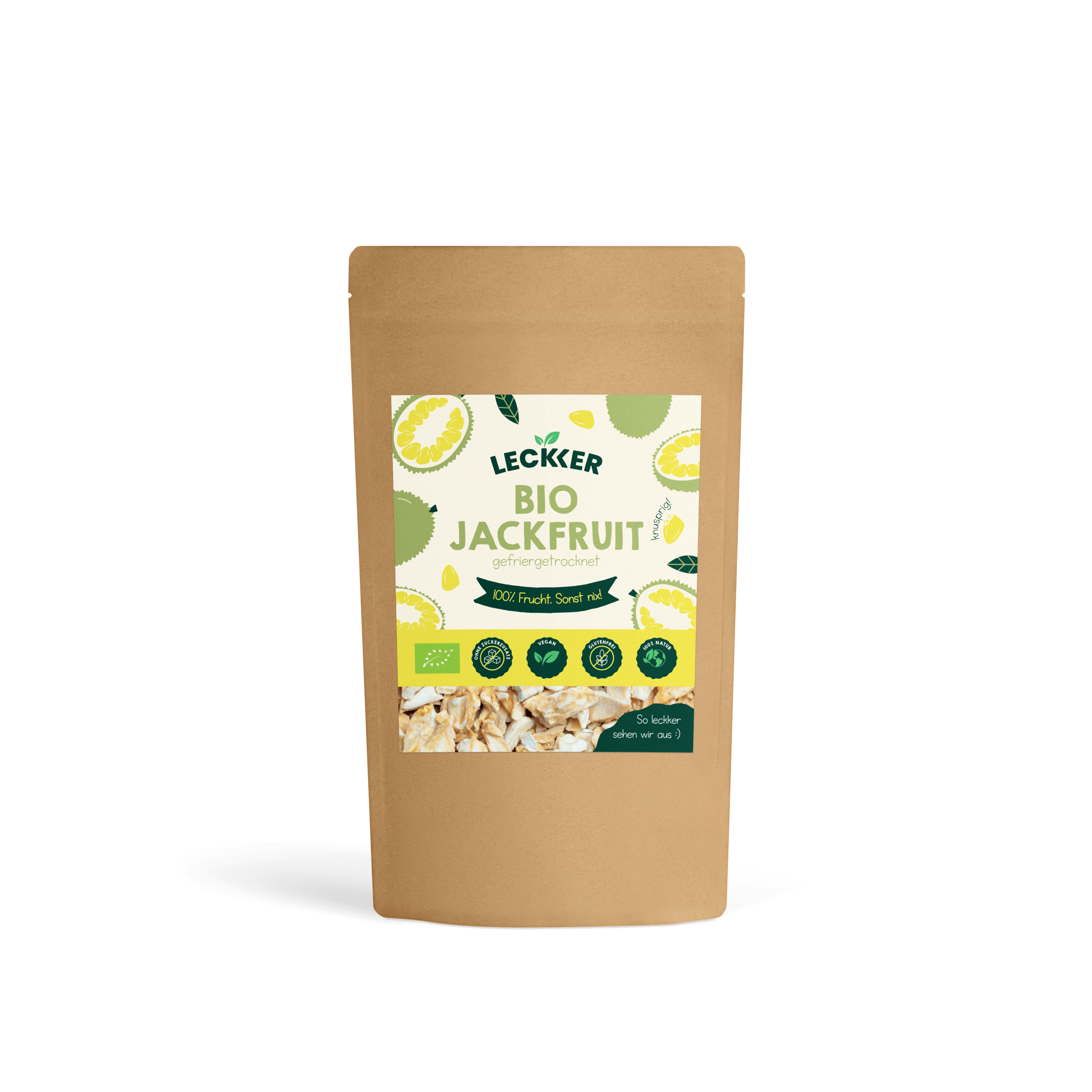 gefriergetrocknete Erdbeeren Packung