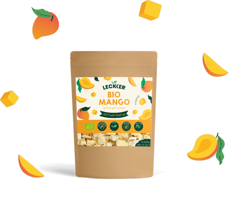 Gefriergetrocknete Mango im Family Pack von leckker