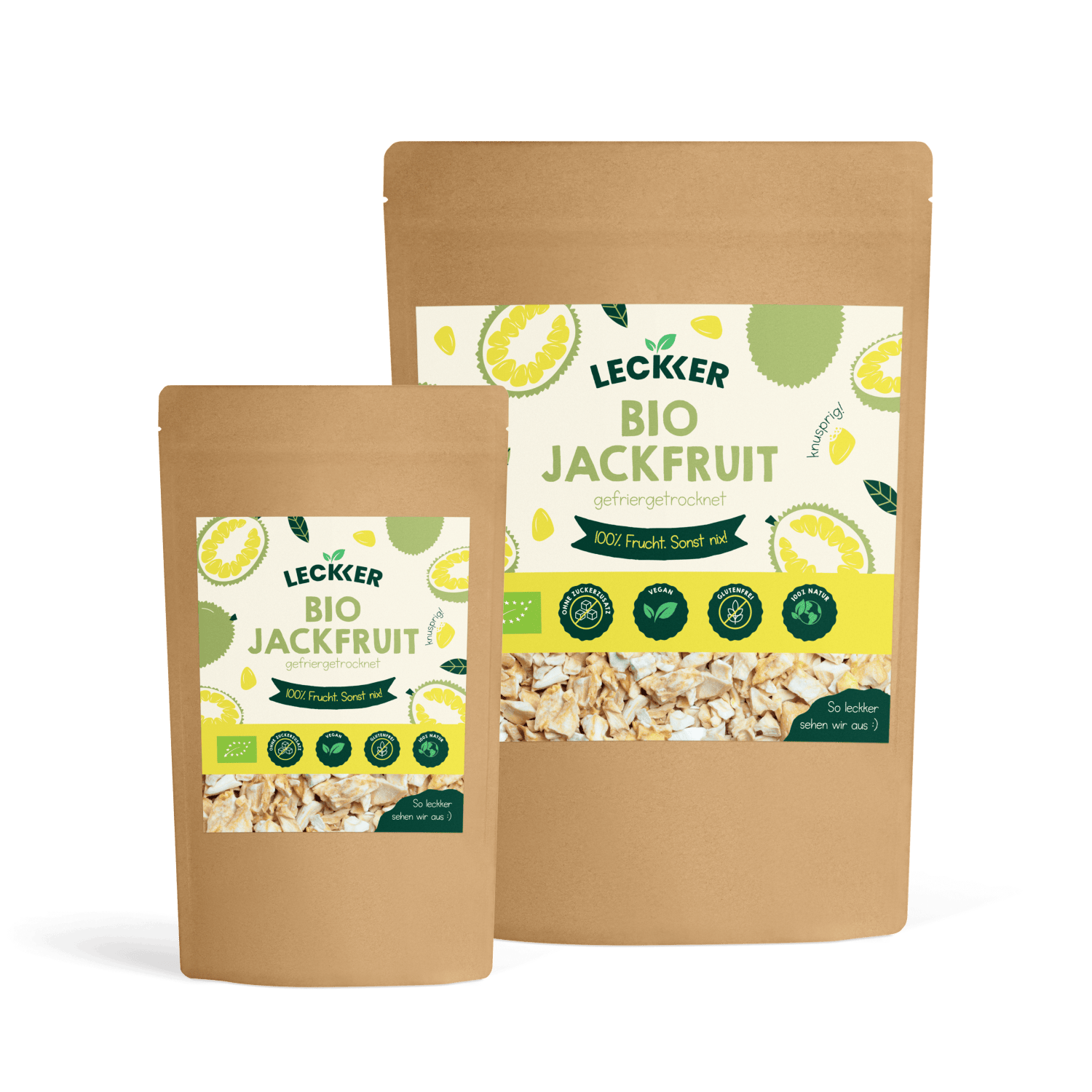 gefriergetrocknete Erdbeeren Packung