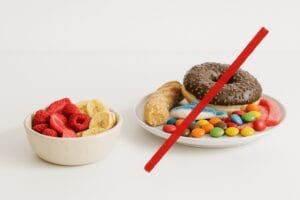 Süßigkeiten versus gefriergetrocknete Früchte