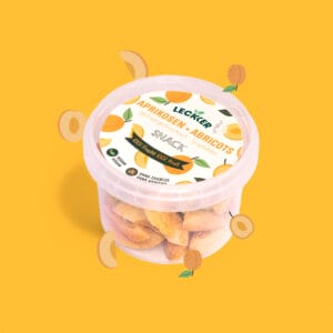 Snack Dose gefriergetrocknete Aprikose