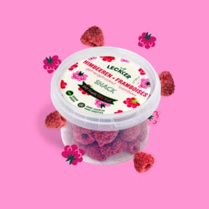 gefriergetrocknete Himbeere Snack-Dose