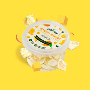gefriergetrocknete Mango Snack-Dose