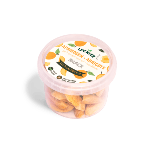gefriergetrocknete Aprikose Snack-Dose