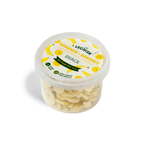 gefriergetrocknete Banane Snack-Dose