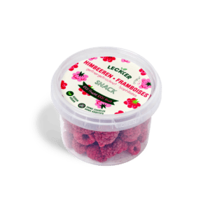gefriergetrocknete Himbeer Snack-Dose