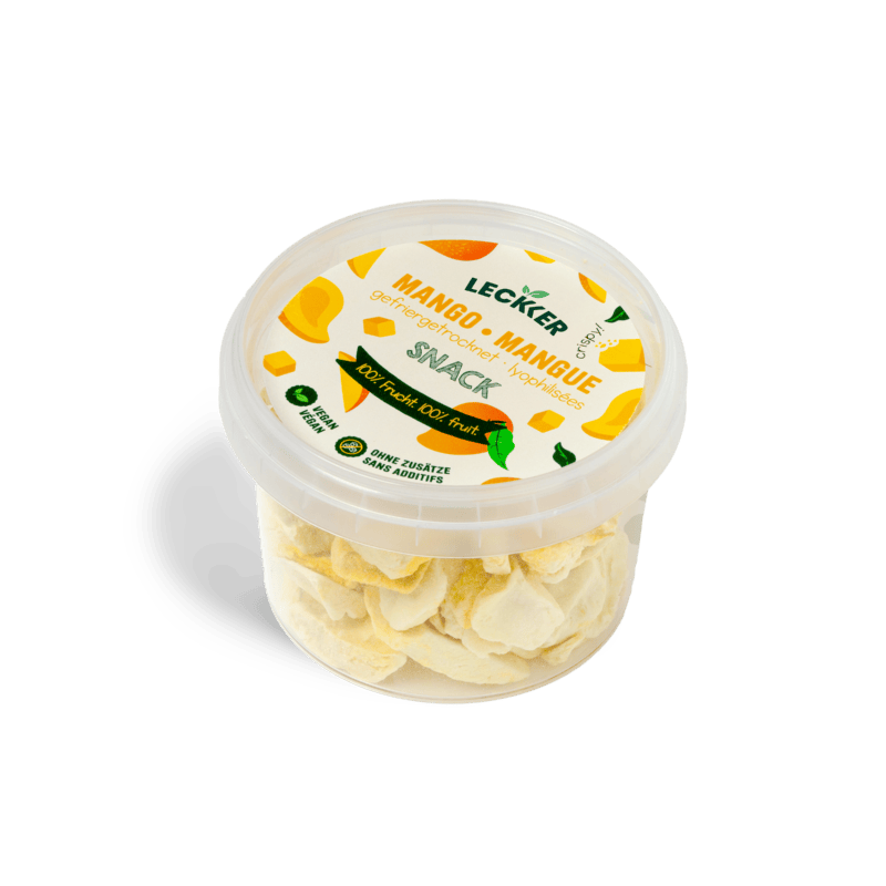 gefriergetrocknete Mango Snack-Dose