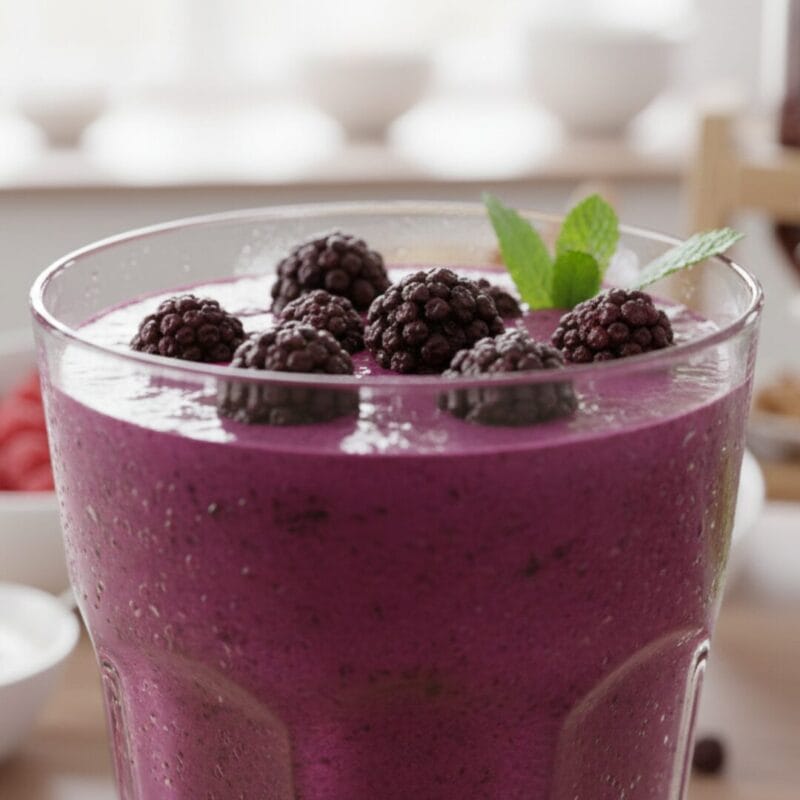 Smoothie mit Brombeeren