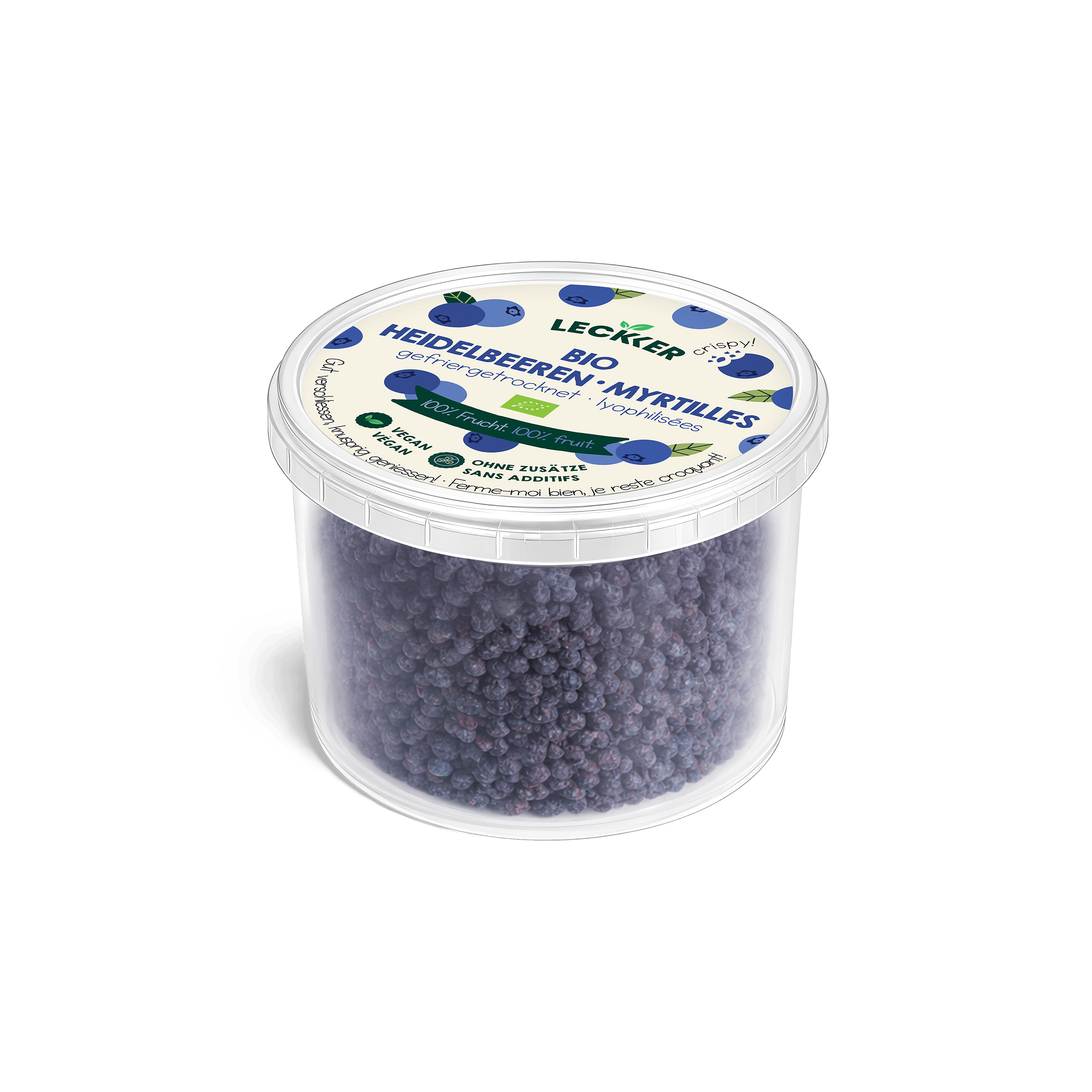 Heidelbeeren in zwei offenen Händen