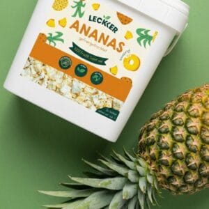 gefriergetrocknete Ananas in praktischer Refill Box