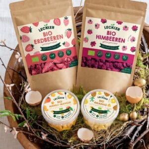 Osterbundle von leckker mit gefriergetrockneten Früchten