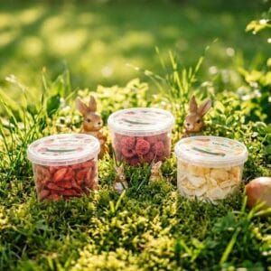 Osterbundle von leckker mit gefriergetrockneten Früchten