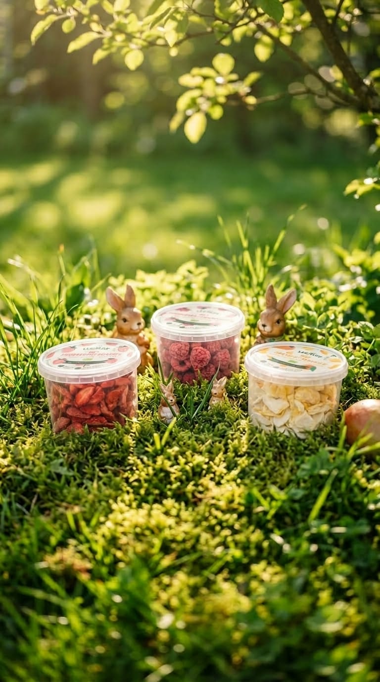 Osterbundle von leckker mit gefriergetrockneten Früchten