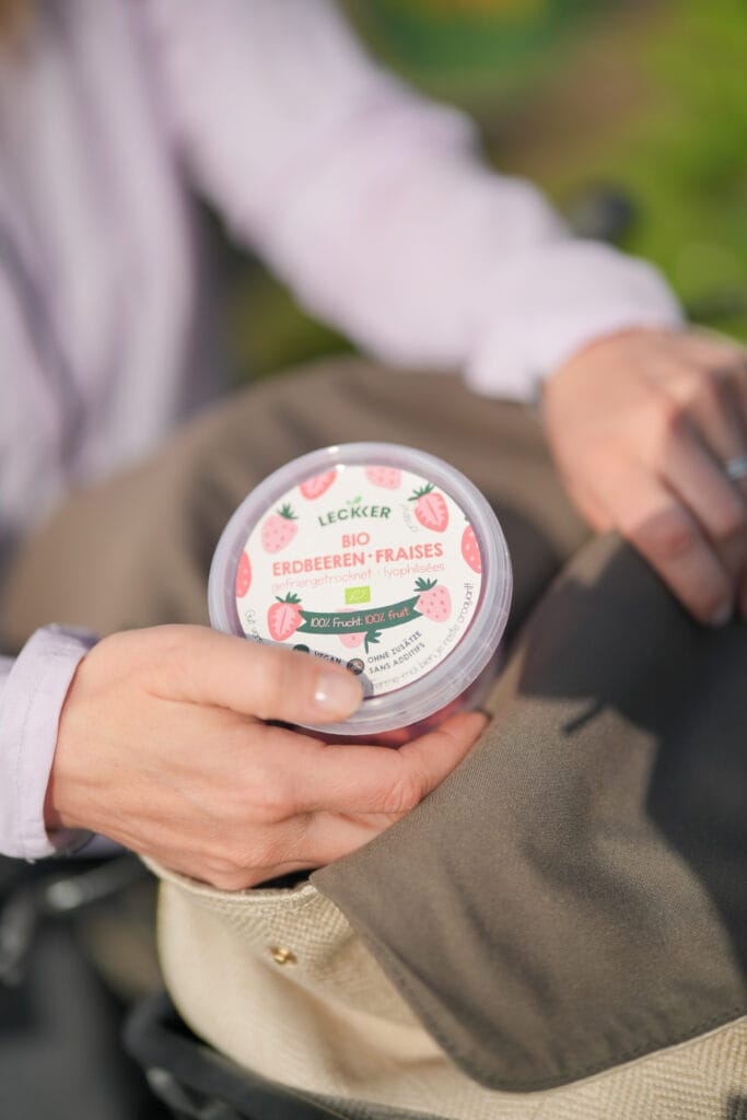 gefriergetrocknete Erdbeer Snack-Dose